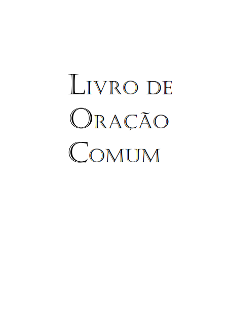 Capa de Livro de Oração Comum - 1987